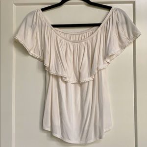 Soft & sexy off the shoulder knit top